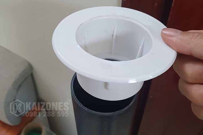 Nắp bịt đầu ống D76 (màu trắng)