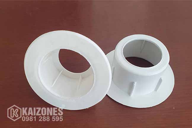 Nắp bịt đầu ống D76 (màu trắng)